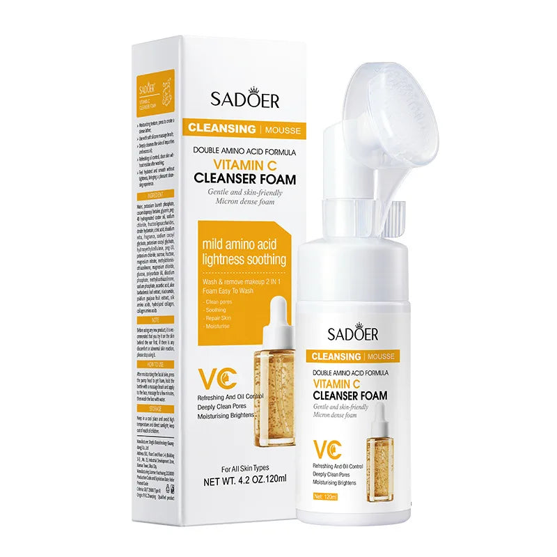 Q10 Vitamin C Brightening Foaming Facial Cleanser Wash