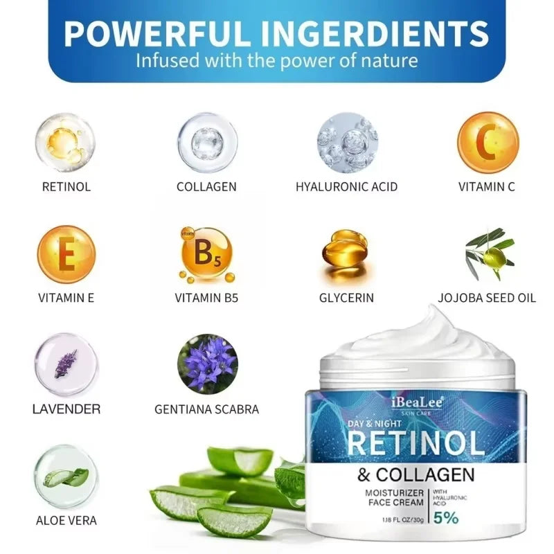 Retinol Anti-wrinkle Cream For Men Collagen Anti-Aging Removal Face