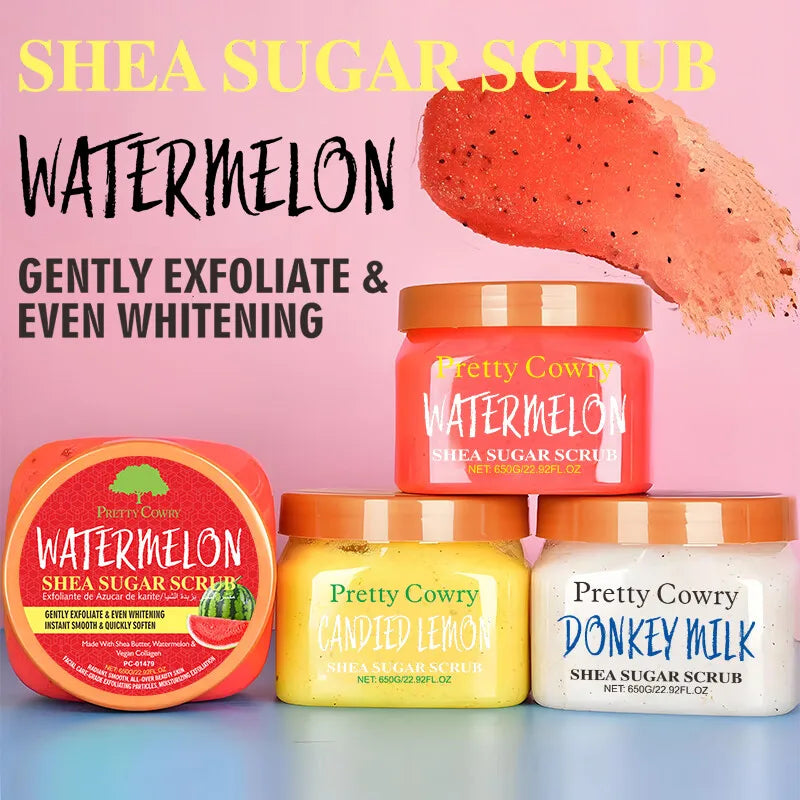 Pretty Cowry Natural Sugar and Salt Body Scrub Deep Cleansing