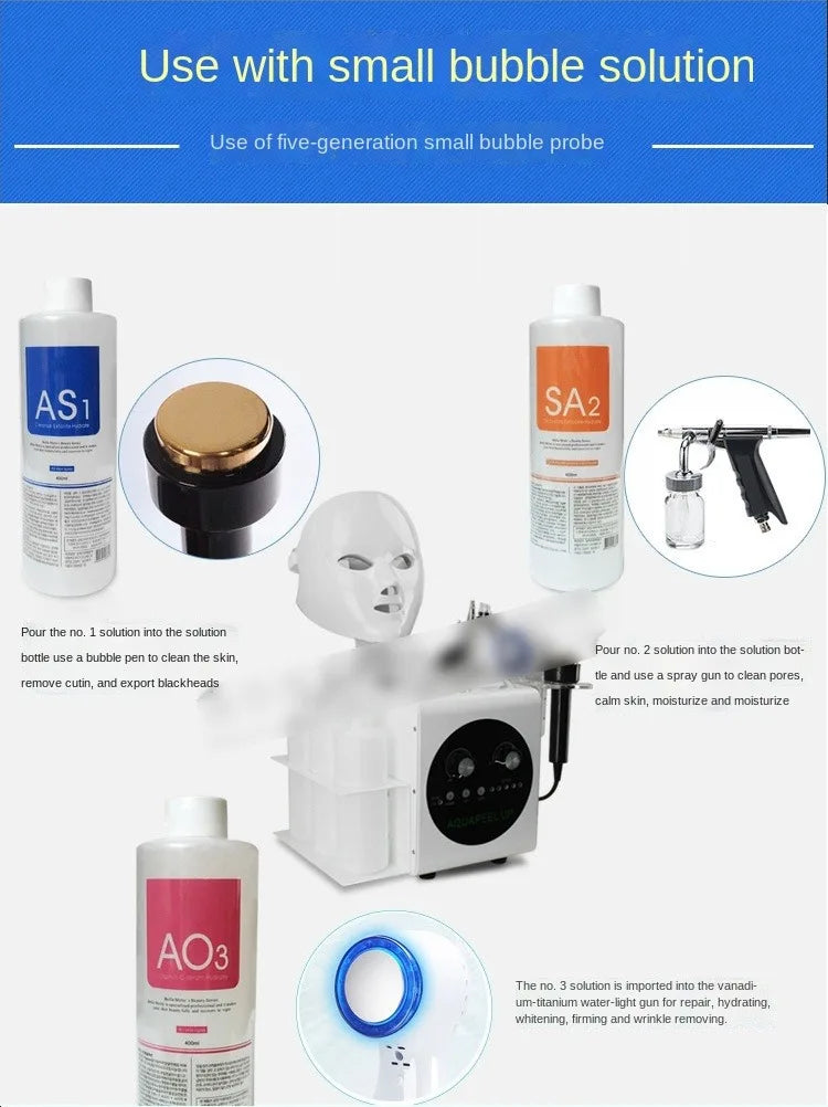 Skincare Face Serum Hydro Facial Aqua Peel Solution 400ml AS1 SA2 AO3 For Machine Skin Deep Cleaning