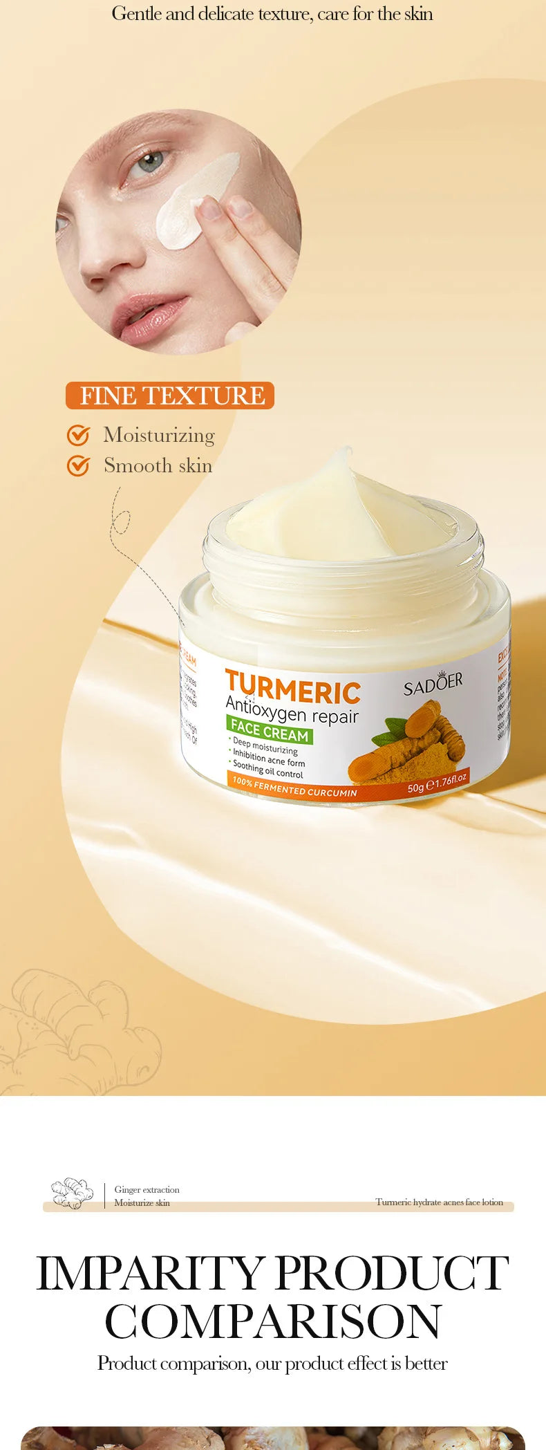 Turmeric Oil Control Skincare Cream Set