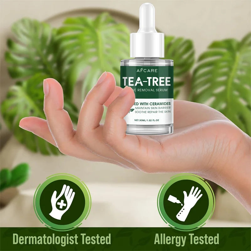 Acne Tea Tree Serum Relief Vegan Non-Sticky Clear Balanced Skin