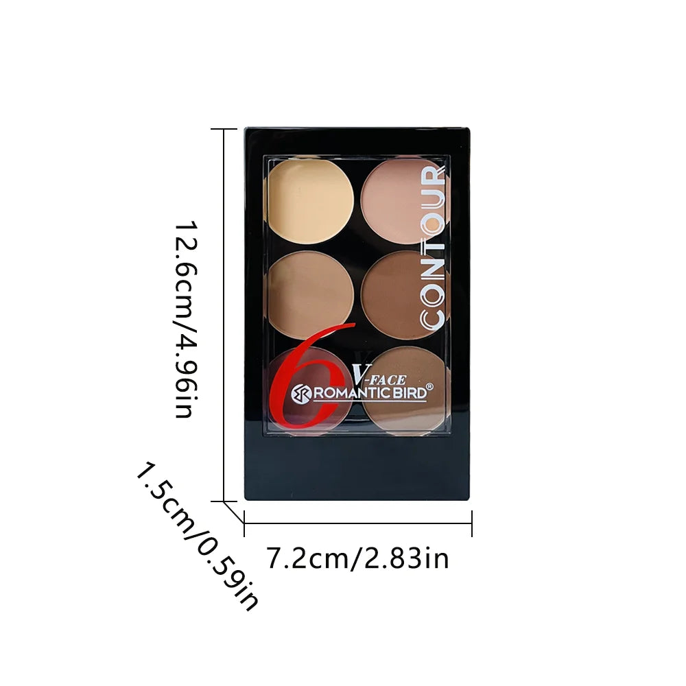 6-Color Contour & Highlight Powder Palette