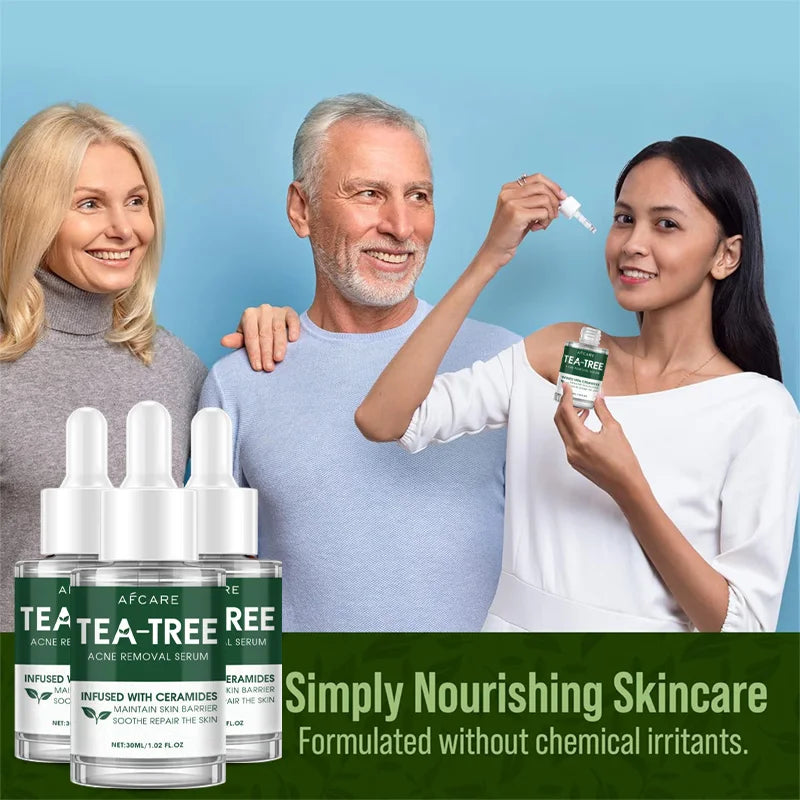 Acne Tea Tree Serum Relief Vegan Non-Sticky Clear Balanced Skin