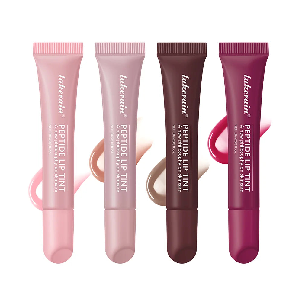 4pcs /set Moisturizing Lip Glaze Mirror Glass Long Lasting Lip Gloss