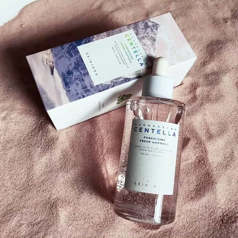 Korean Centella Pink Salt Pore Care Fresh Toner Ampoule Facial Serum