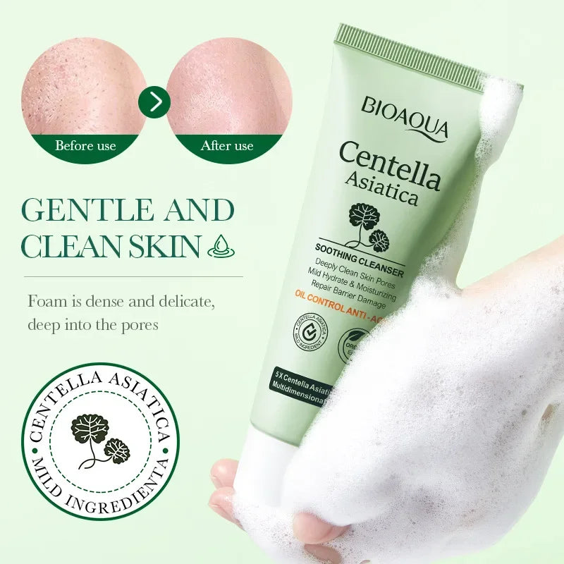 Centella Asiatica Cleansing Face Wash Foam Facial Cleanser