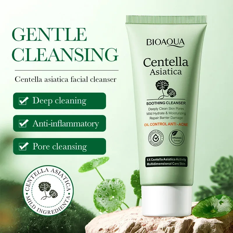 Centella Asiatica Cleansing Face Wash Foam Facial Cleanser