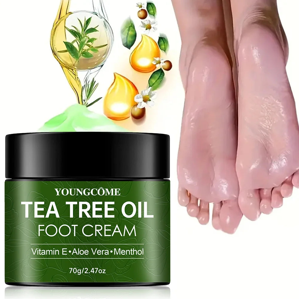 Tea Tree Foot Cream Heel Cracking Repair Products Exfoliation Dead Skin