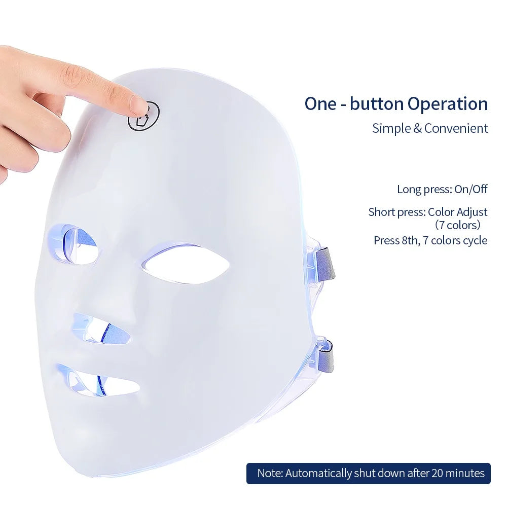 LED Face & Neck Beauty Machine Skin Care Device