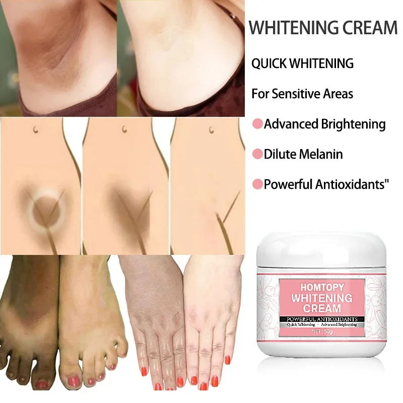 Body Whitening Cream Underarm Legs Knee Elbow Private Parts