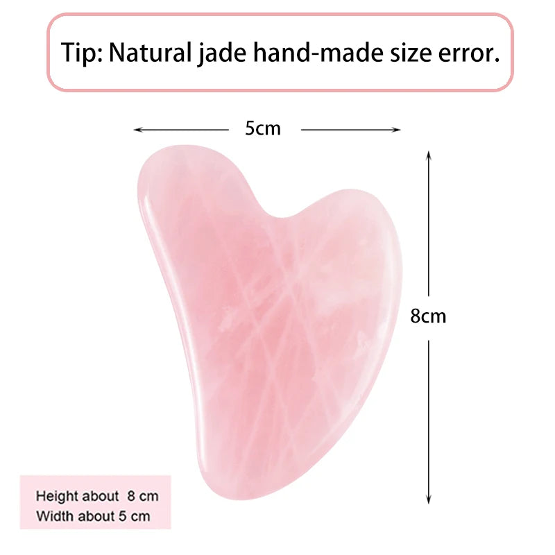 Natural Stone GuaSha Jade Facial Beauty Scraping Massage Tools