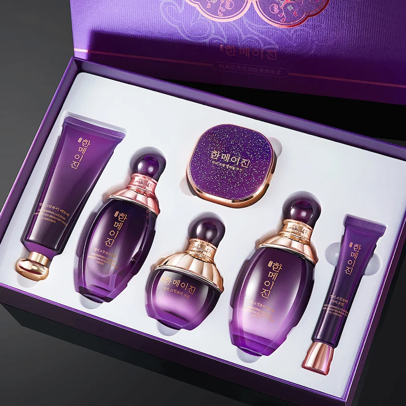 Hanmj Lingzhi skin care beauty six-piece set Firming and anti-wrinkle Soothing and whitening High-end skin care products