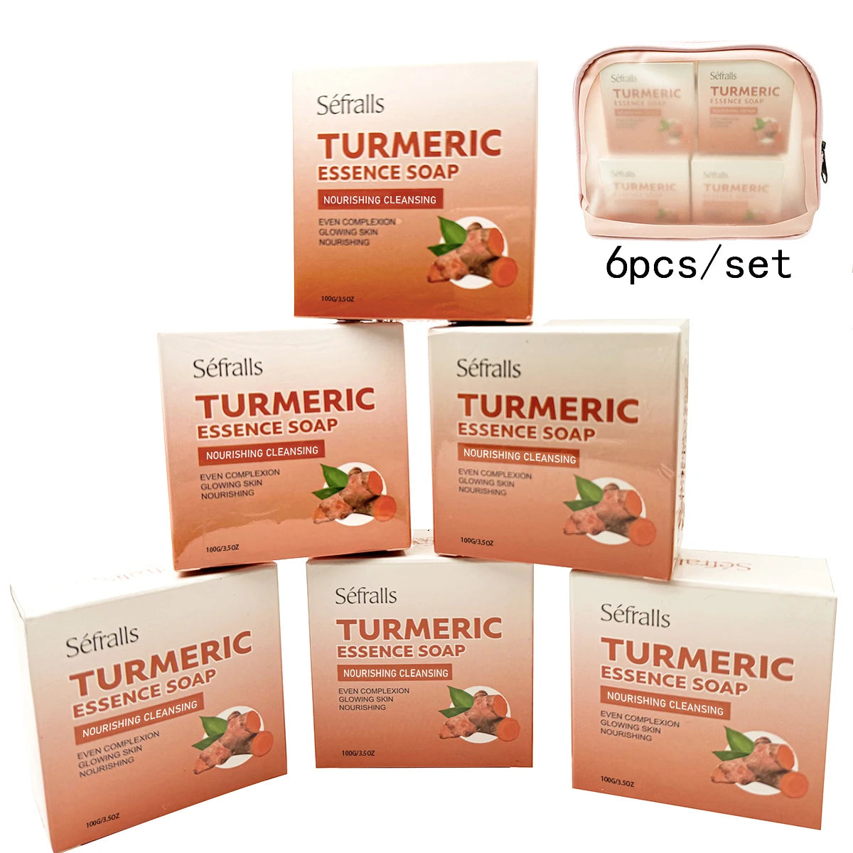 Séfralls Handmade Turmeric Soap 100gFade Dark SpotsGentle