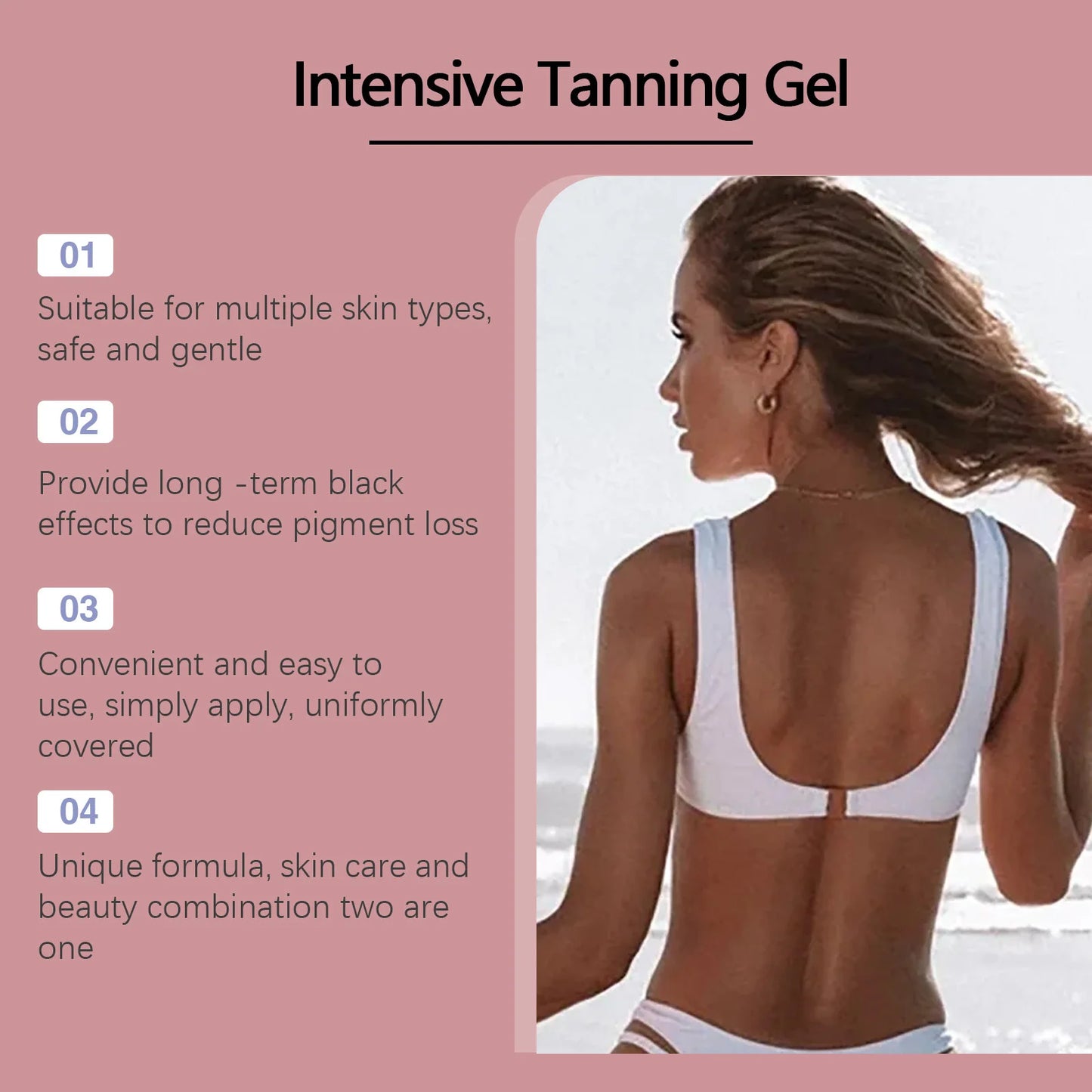 Natural Bronzing Shiny Brown Skin Radiation Protect Nourishing