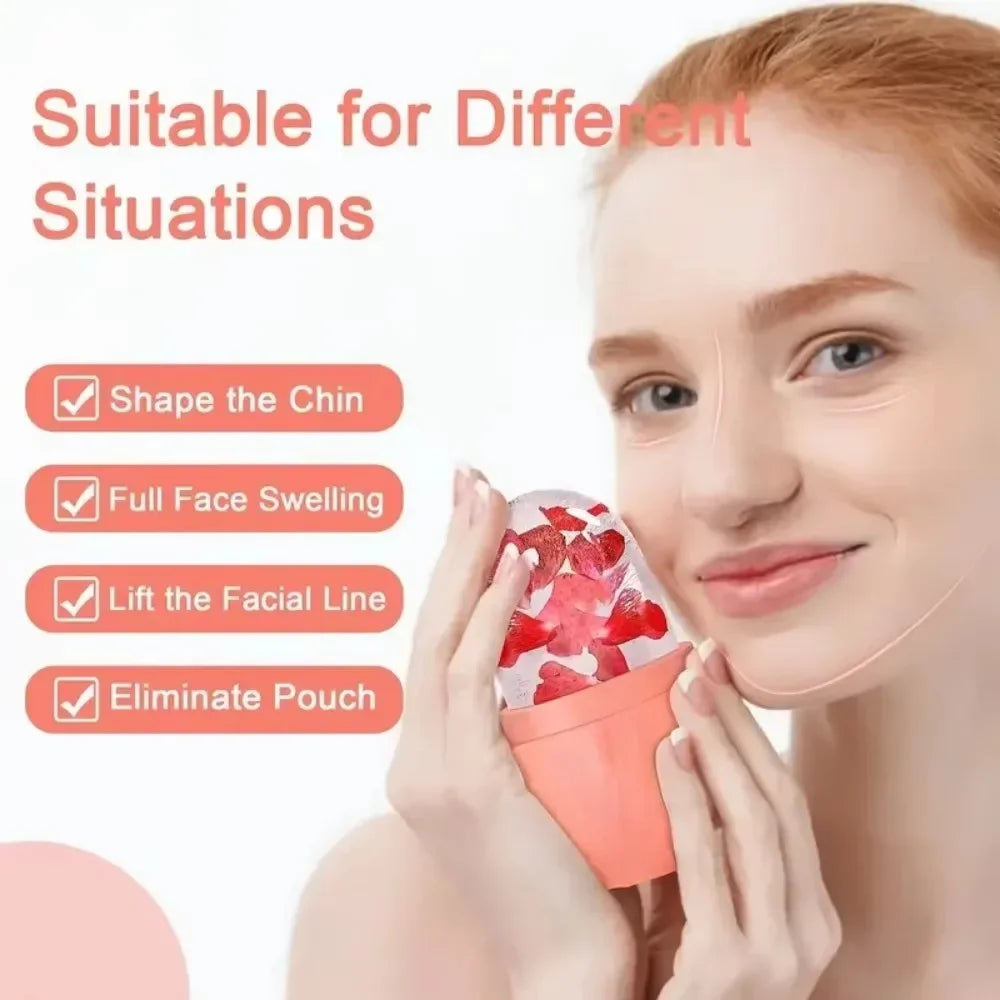 Silicone Ice Face Roller Beauty Massager