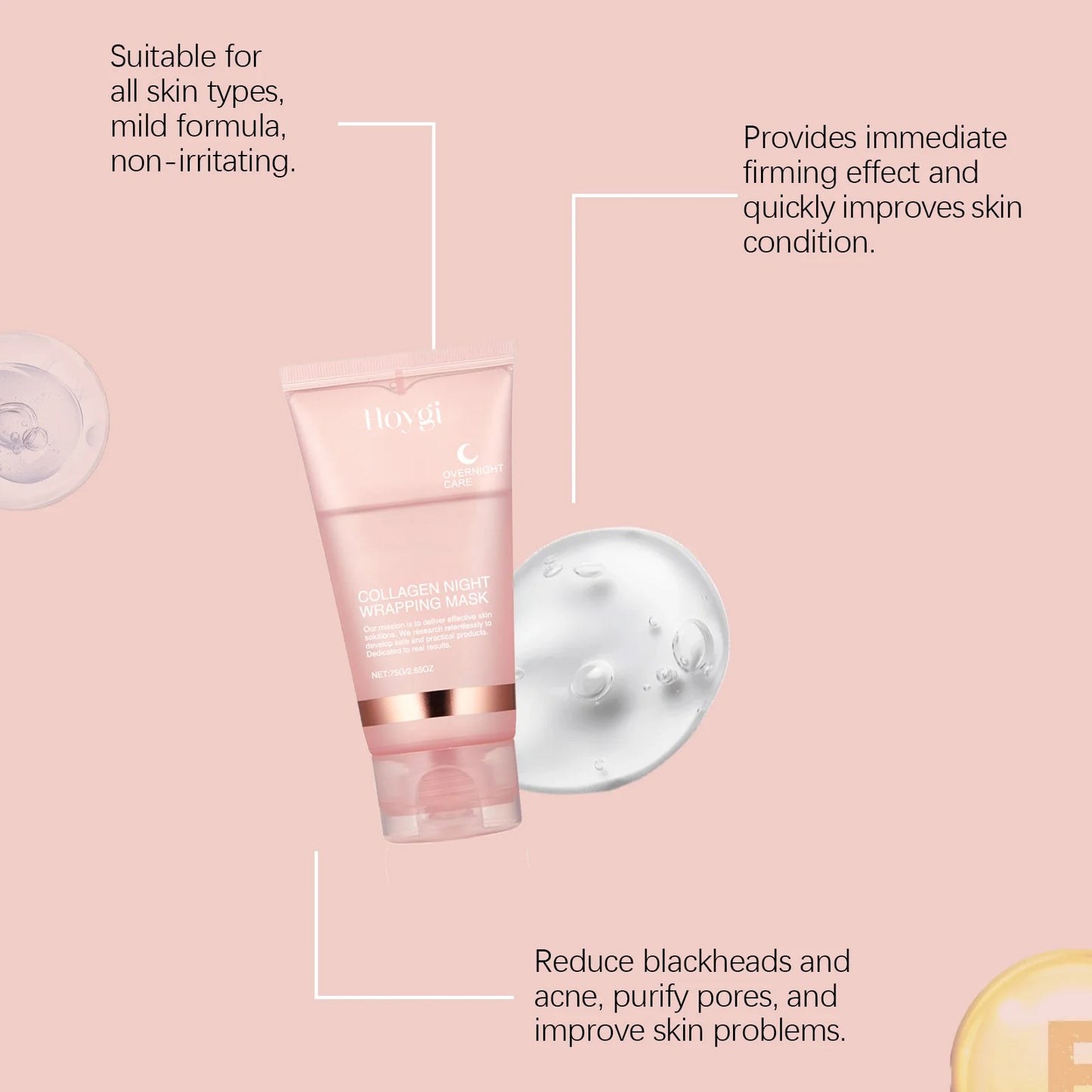 Collagen Peel-off Mask Deep Hydrating Fade Fine Lines l