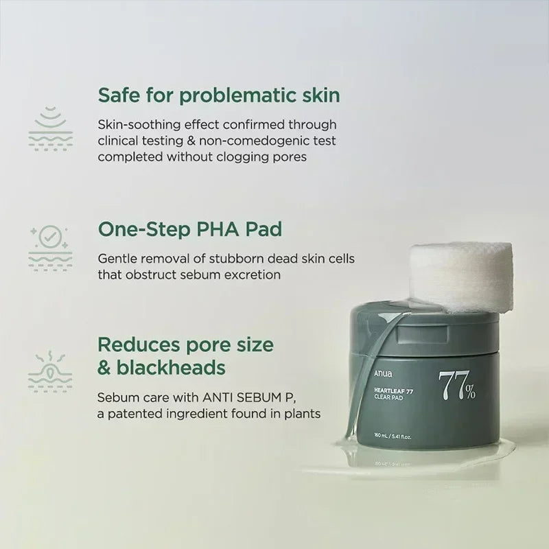 Anua Skincare Products Heartleaf LHA Moisture Peeling Gel Cleanser