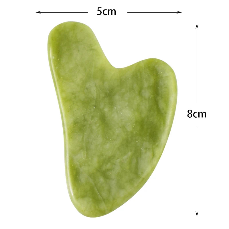 Natural Stone GuaSha Jade Facial Beauty Scraping Massage Tools