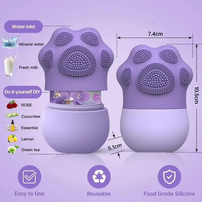 Silicone Ice Facial Roller Cooling Face Eye Body Massager