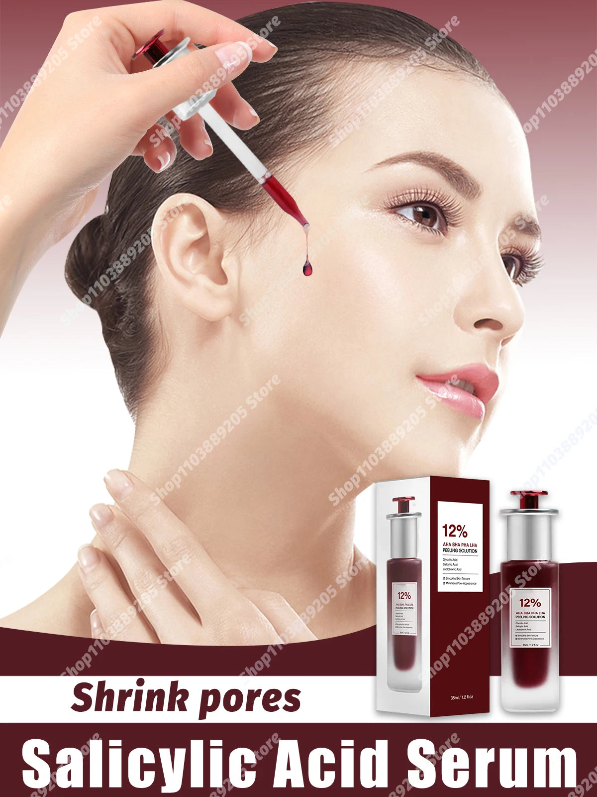 Salicylic Acid Essence Face Serum Shrink Pores Facial Essential Oil