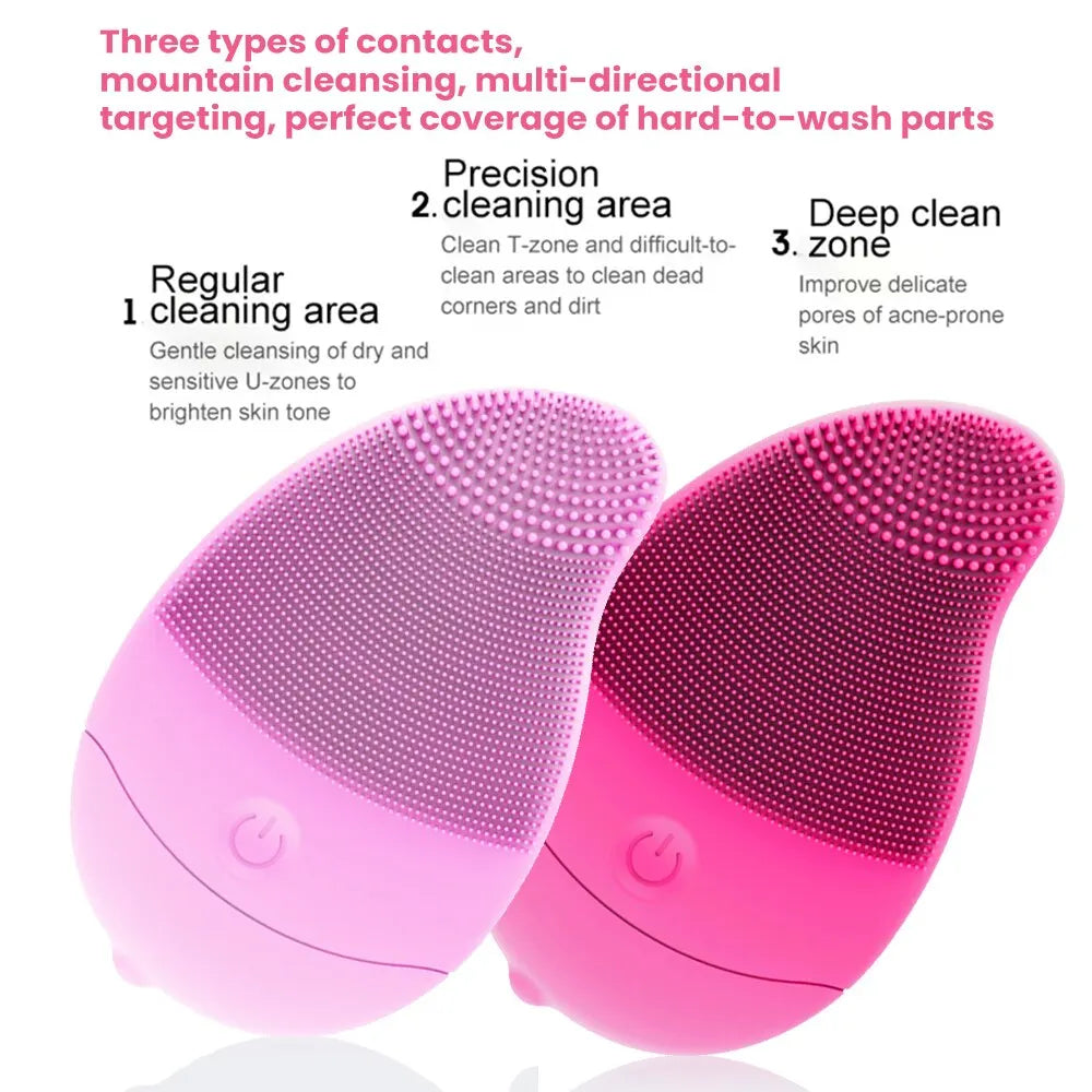 Electric 6-Gear Sonic Facial Cleansing Brush
