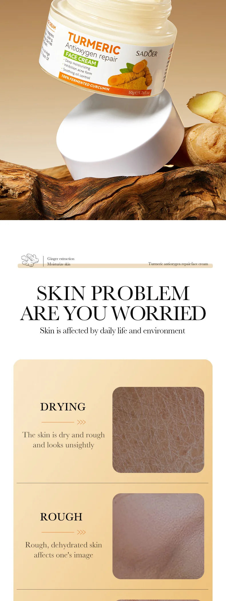 Turmeric Oil Control Skincare Cream Set