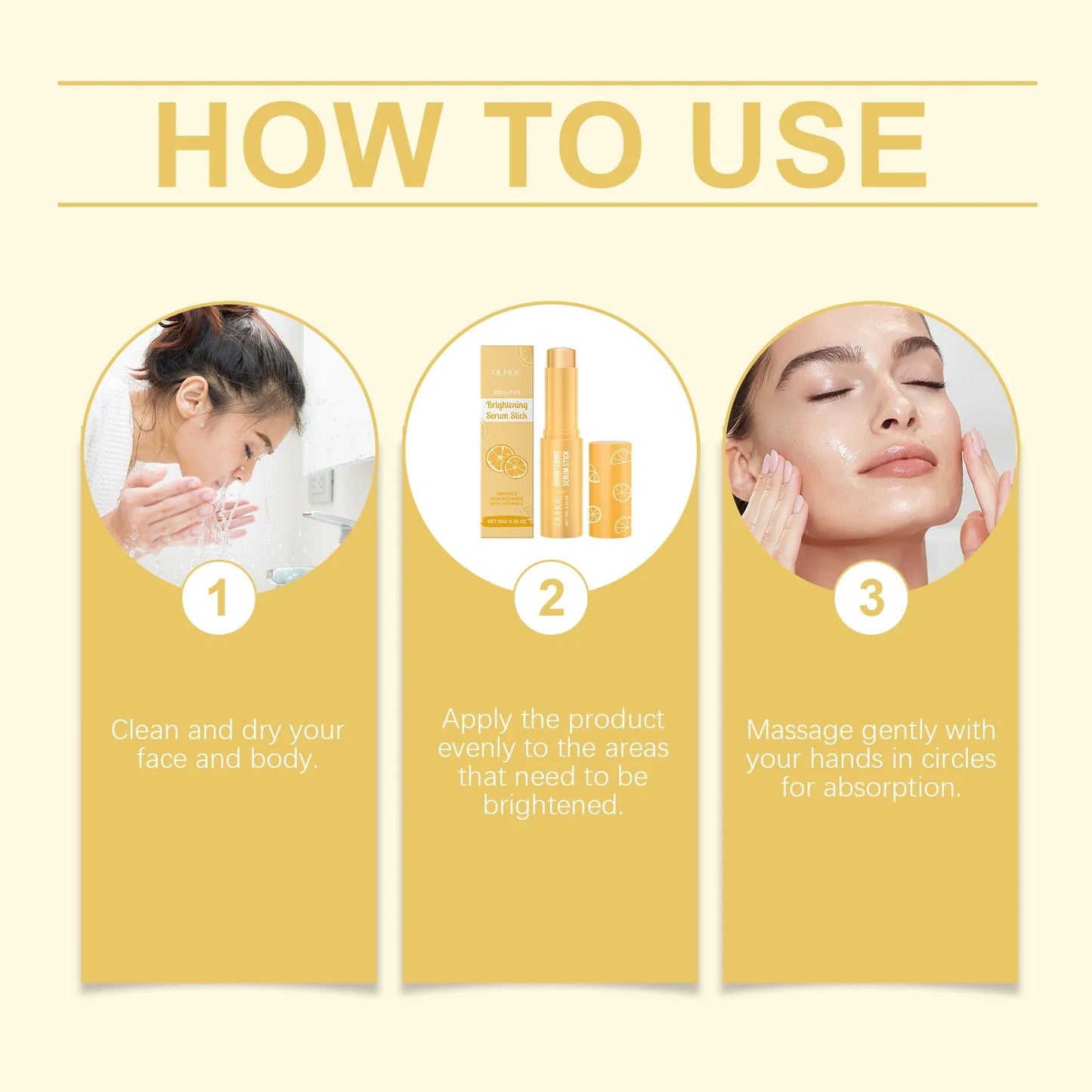 Vitamin C Whitening Freckles Serum Stick Remove Melasma Dark Spots