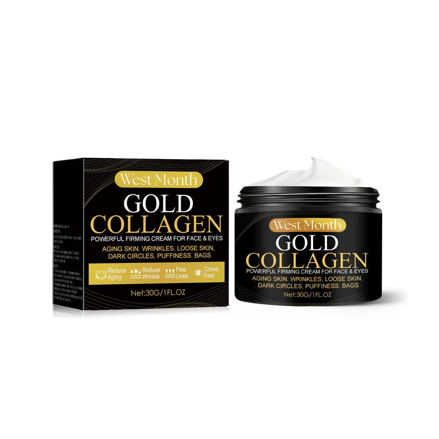 Gold Collagen Face Cream Anti Aging Firming Lifting Fade Fine Lines