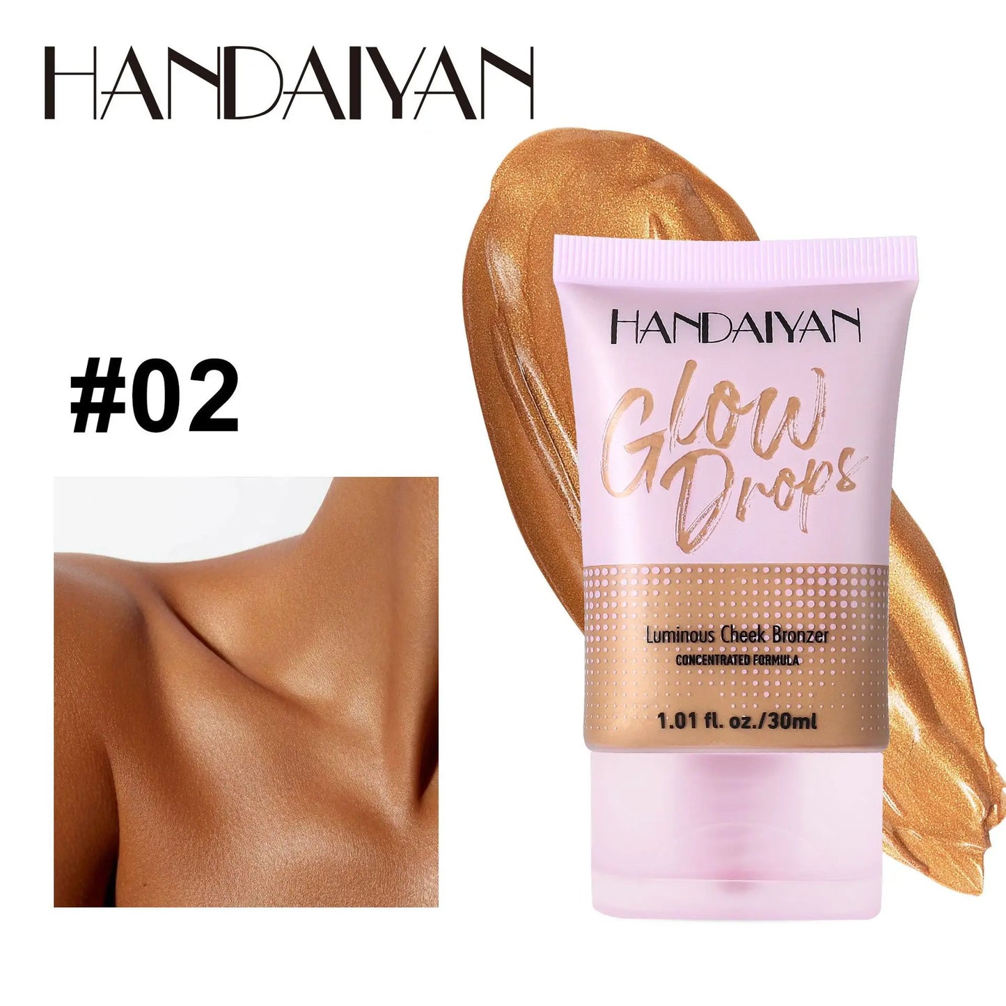 Tanning Liquid Foundation Cream Resistant Natural Wheat Bronzer