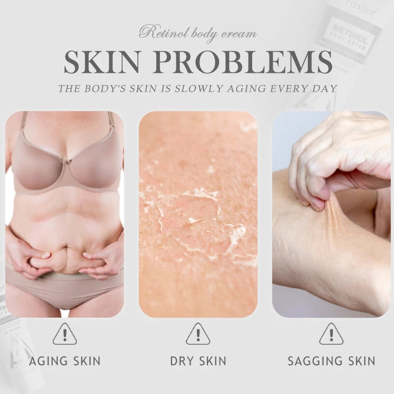 Retinol Vitamin E Body Cream Lifting Tighten Abdominal Shaping Firm Arm