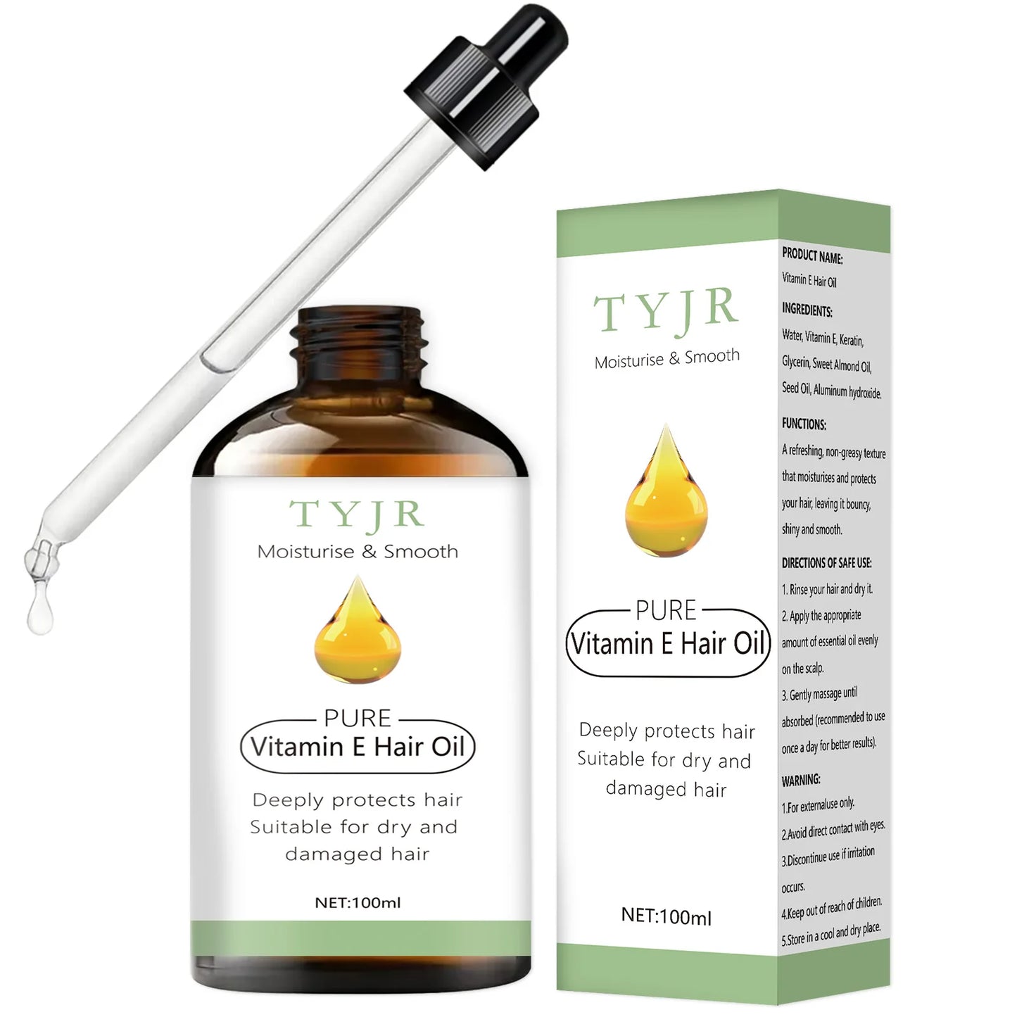 Vitamin E essential oil for skin care