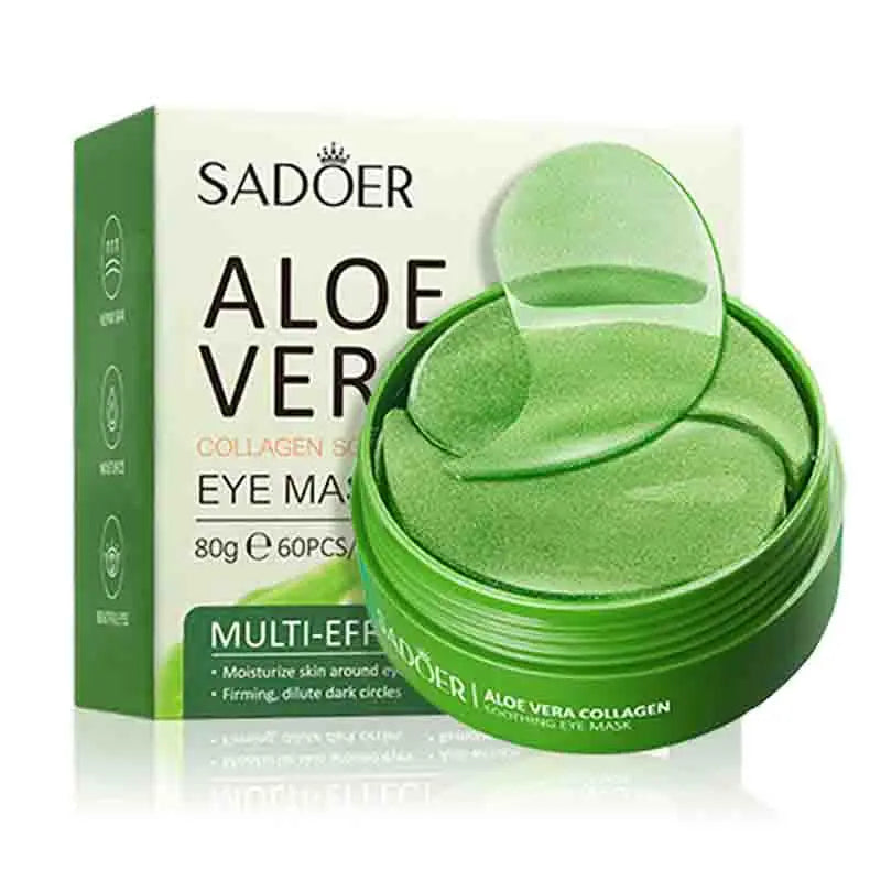 Aloe Vera Collagen Eye Mask Anti Dark Circles Eyes Bags Moisturizing