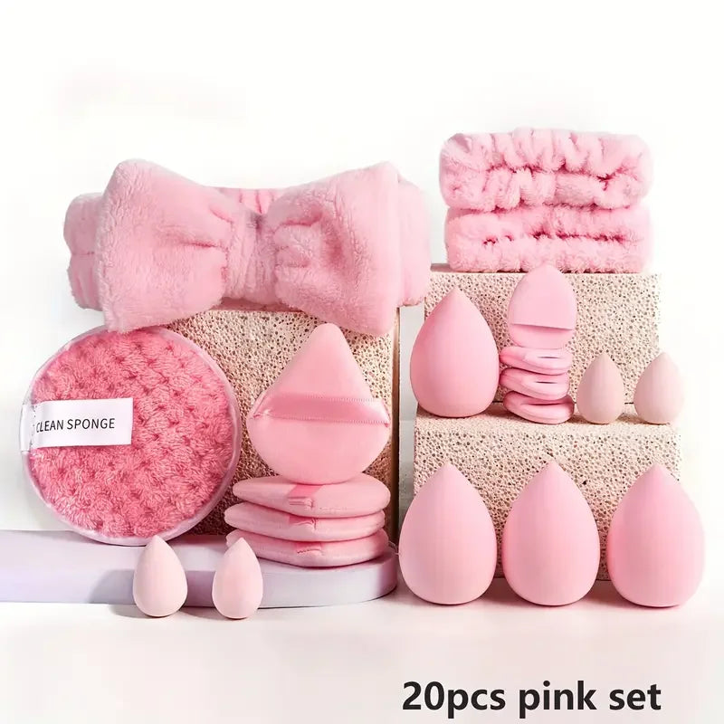 Pink Makeup Brush Set