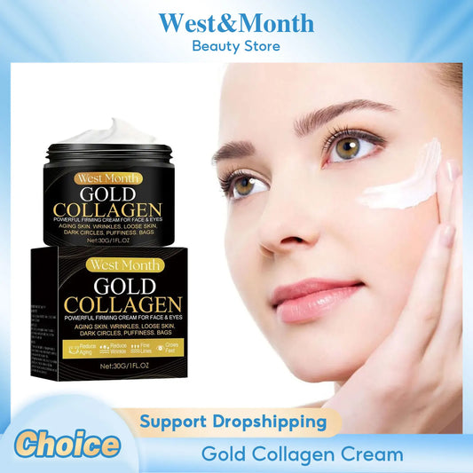 Gold Collagen Face Cream Anti Aging Firming Lifting Fade Fine Lines
