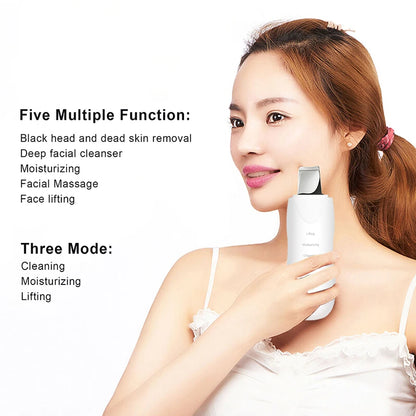 Ultrasonic Skin Scrubber Facial Cleaner