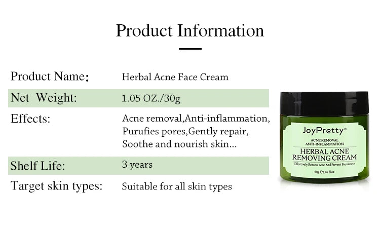Herbal Acne Cream Oil Control