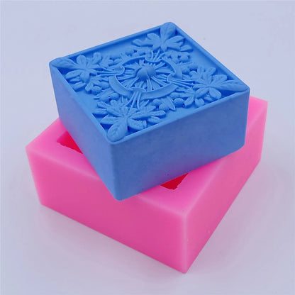 Flower Handmade Soap Mold Classic DIY Natural Soap Making Molds Scented Candle Mold Aromatherapy Gypsum Plaster Molds Cake Decor
