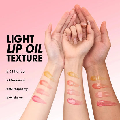 O.TWO.O Lip Oil Gloss Lip Plumper Makeup Moisturizing NonSticky Sexy Water Glossy Glitter Primer Tint Lip Balm Care Cosmetics
