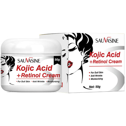 5PCS Kojic Acid Skin Care Set Kojic Acid Soap Moisturizing Facial Cream Body Lotion Face Cleanser Skin Care Products