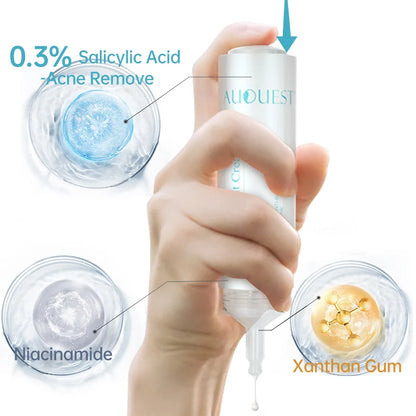 AUQUEST Salicylic Acid Acne Face Cream Pore Blackhead Removal