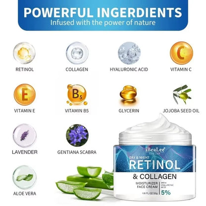 Retinol Anti-wrinkle Cream For Men Collagen Anti-Aging Removal Face