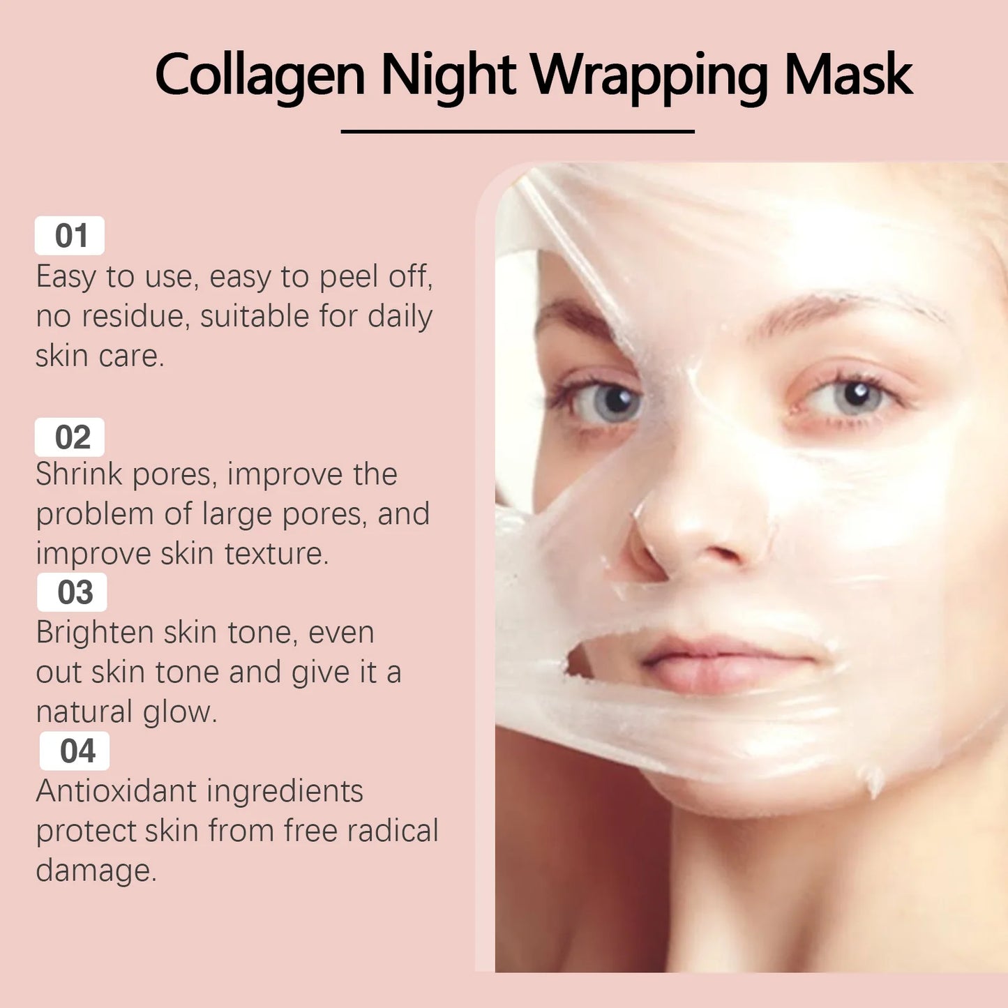 Collagen Peel-off Mask Deep Hydrating Fade Fine Lines l