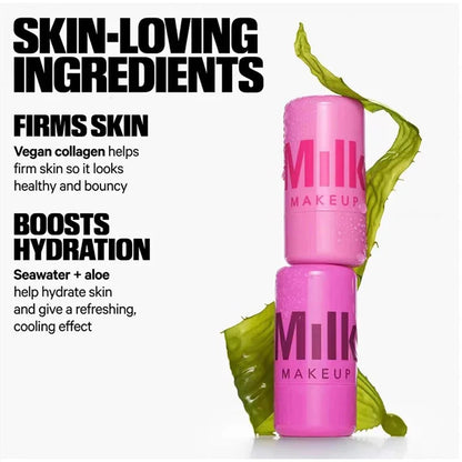 Milk Makeup Cooling Water Jelly Tint Hydrating Long-Lasting Sheer Lip&Cheek Stain 3-in-1 Bouncy Jelly Texture Lipstick Cosmetic