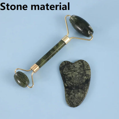 2PCS Natural Gua Sha Stone Facial Massage