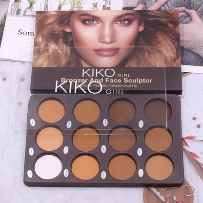 12-Color Matte Makeup Palette