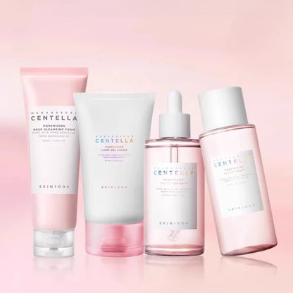 Korean Centella Pink Salt Pore Care Fresh Toner Ampoule Facial Serum