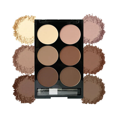 6-Color Contour & Highlight Powder Palette