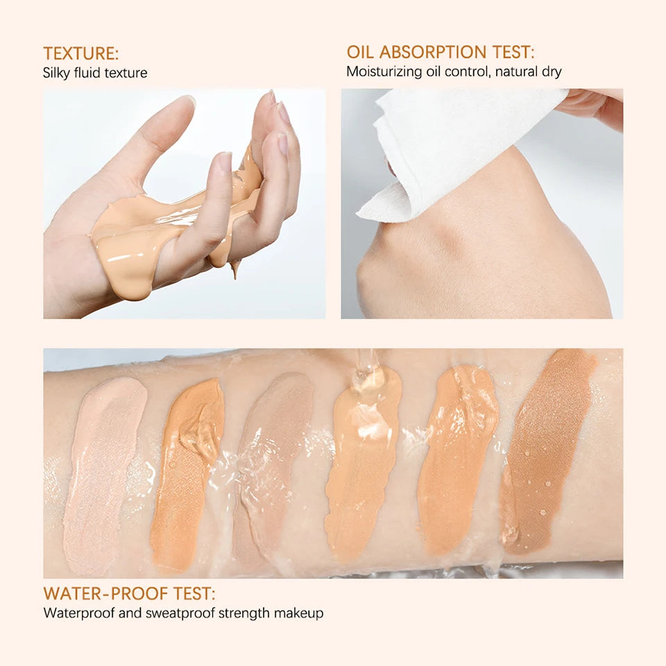 High Coverage Waterproof Korean Foundation Cream