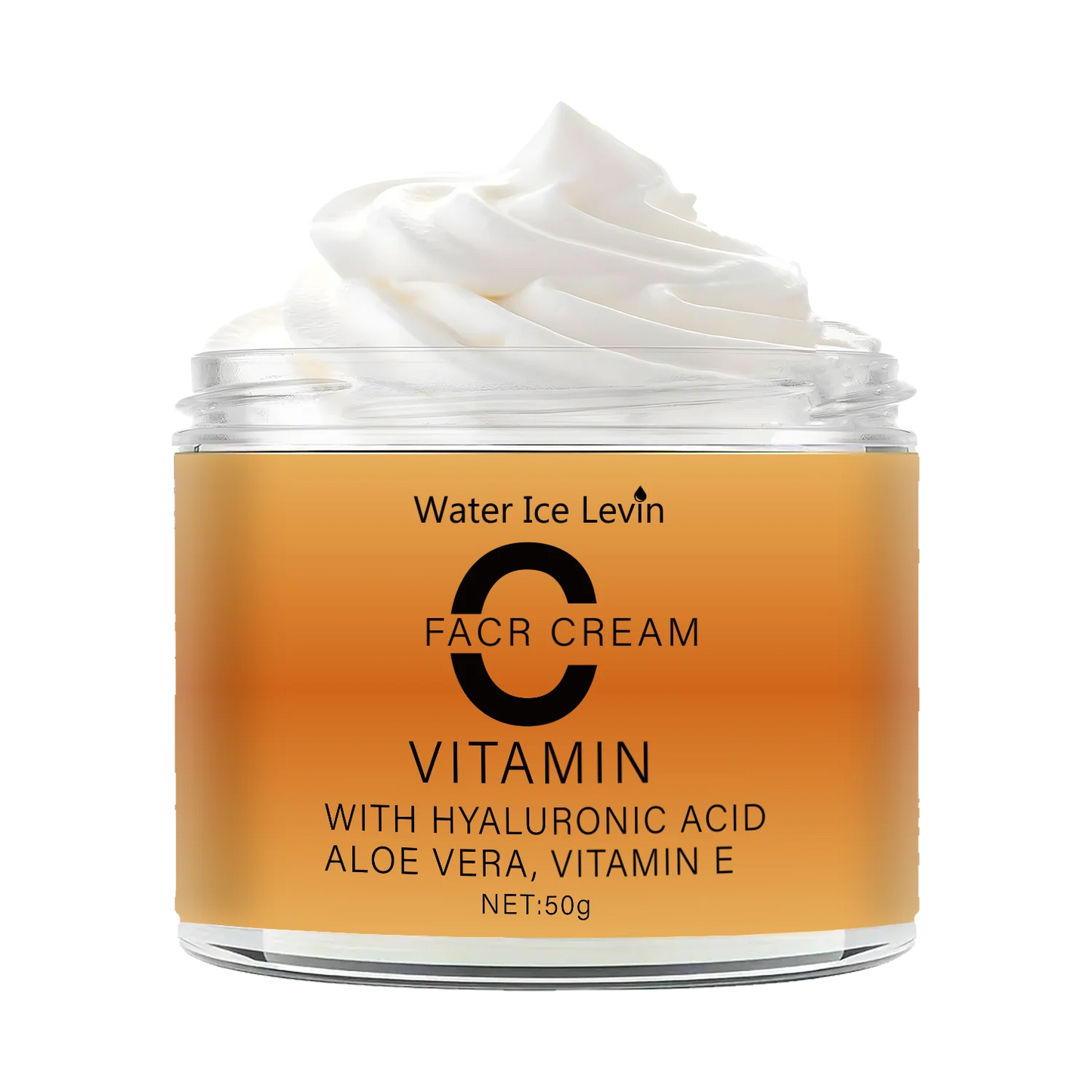 Vitamin C Facial Cream, Hyaluronic Acid, Aloe Vera and Vitamin E, Facial Moisturizing Cream, Nourishing Skin Care, Increasing Brightness, Available for All Skin Types